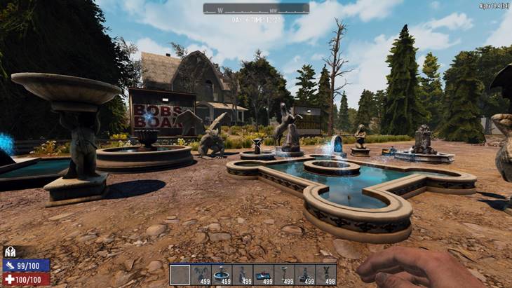 Statues and Fountains