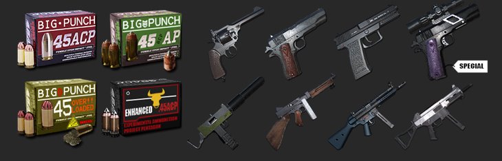 .45 ACP Weapons Pack