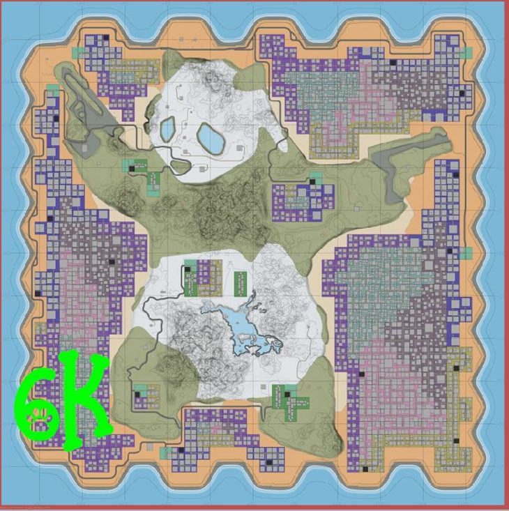 Fluffy Pandamonium 6K-10K Map Banksy V4