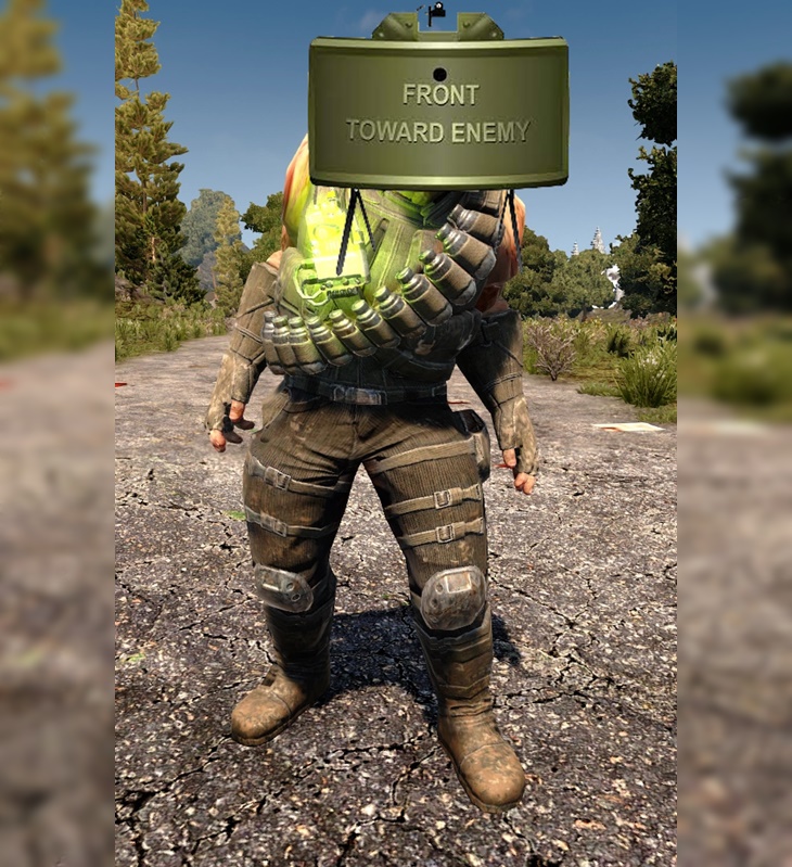 Demo Zombies Have Claymore Mines Instead of TNT