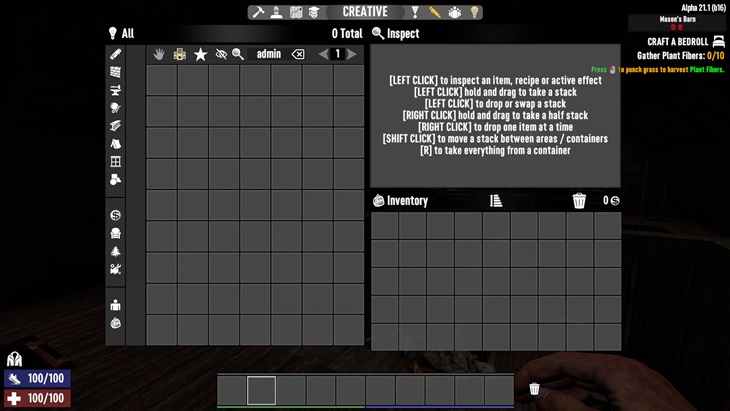 Sam's No Admin Items