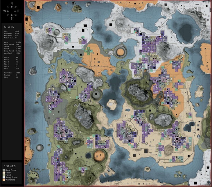 Hidden Lights 10k Map