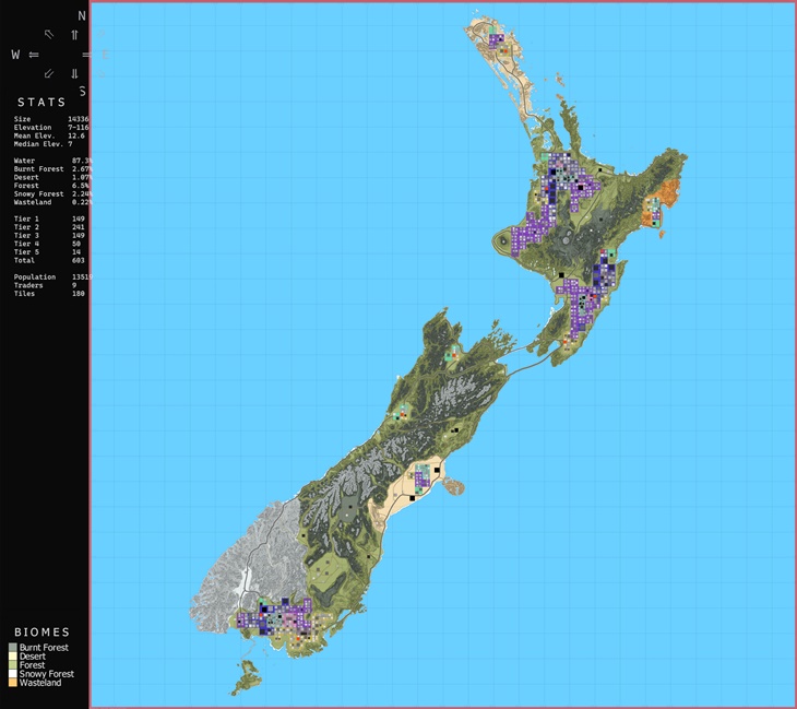 Map: New Zealand Undead