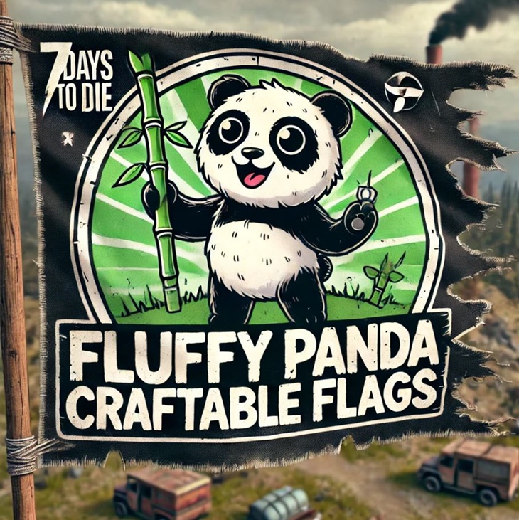 Fluffy Panda Craftable Flags Mod