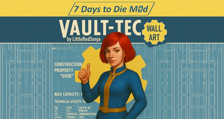 LittleRedSonja Fancy Wall Art - Vault-Tec (Fallout)