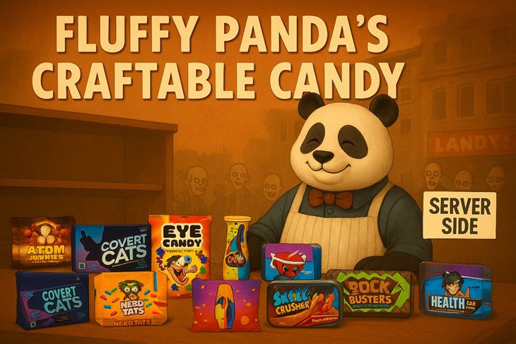 Fluffy Panda Craftable Candy
